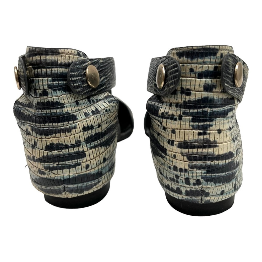 Alexander Wang Snakeskin Point Toe Strappy Snap Back Flats Women’s 38 - Picture 7 of 13